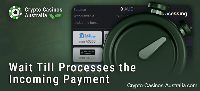 Expect fast crypto casino payment processing