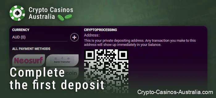 Fund casino account via cryptocurrency