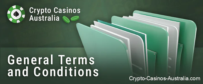 Main provisions of the terms and conditions